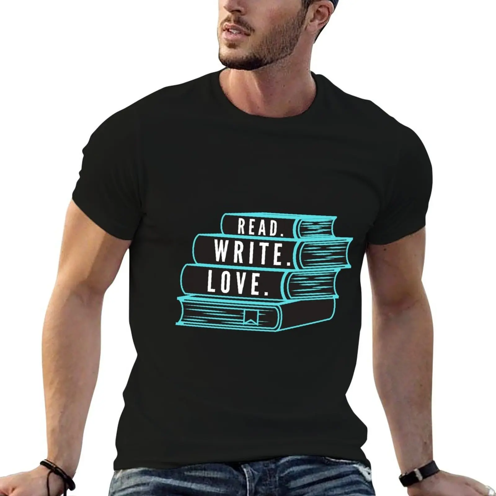 Read. Write. Love. T-Shirt tshirts personalised plus size tops mens graphic t-shirts hip hop