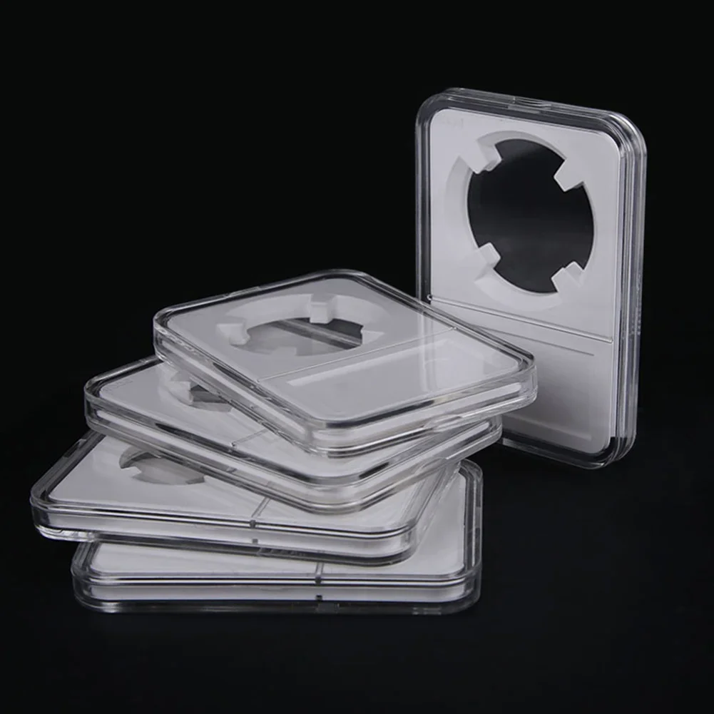 

3PCS Commemorative Coin Storage Box Coin Collector Collector Display Box with Non-Slip Foam Pad Protector Clip for Collector