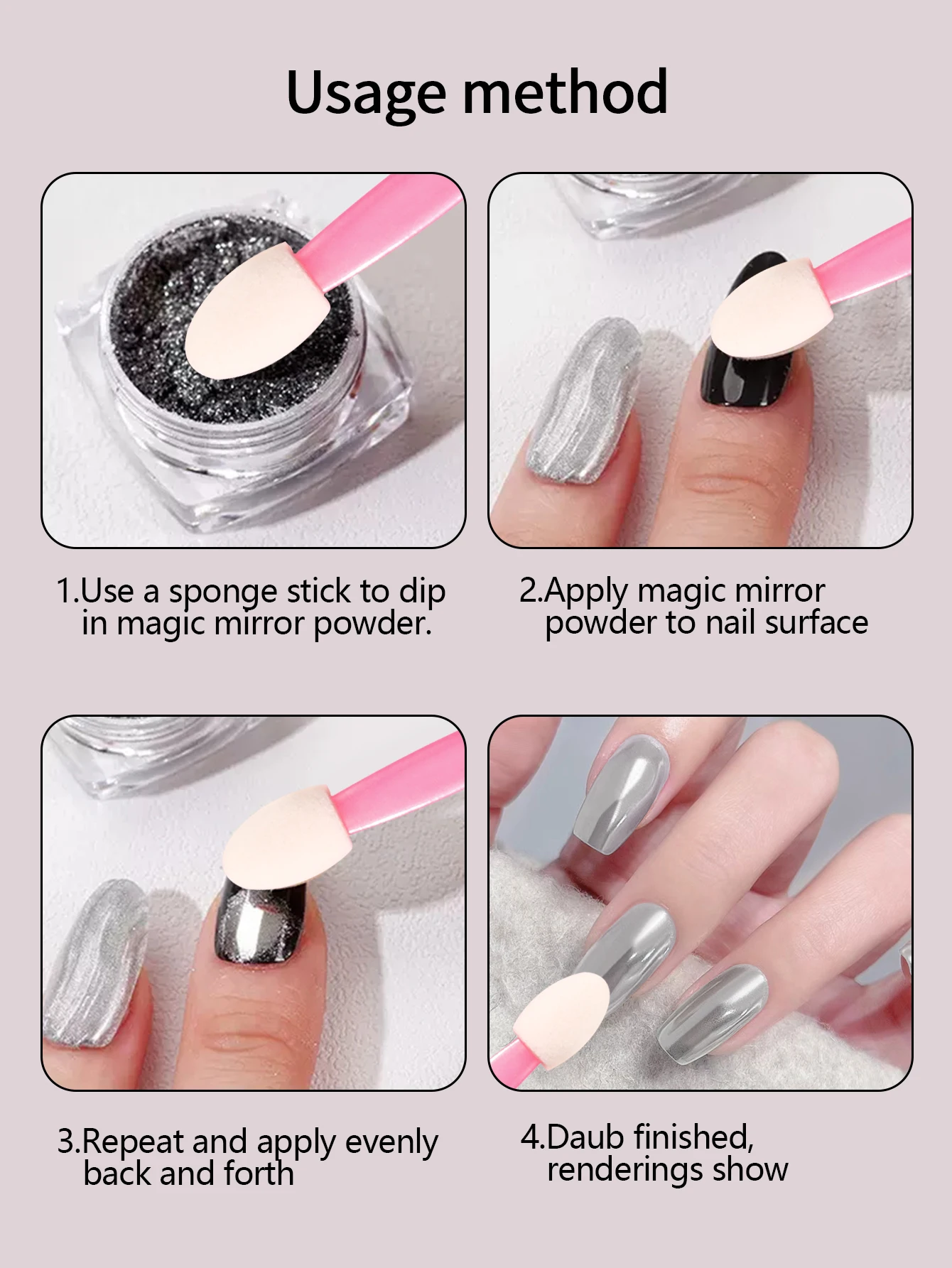 10/20/50/100PCS Doppelköpfiger Schwamm-Lidschattenpinsel, multifunktionaler Pinselstift für Nagelkunst-Anwendungen, tragbares Make-up-Werkzeug