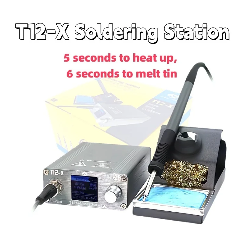 

5S Quick Heating OSS T12X Intelligent Constant Temperature Soldering Station Electronic Welding Iron OLED Digital Soldering Iron