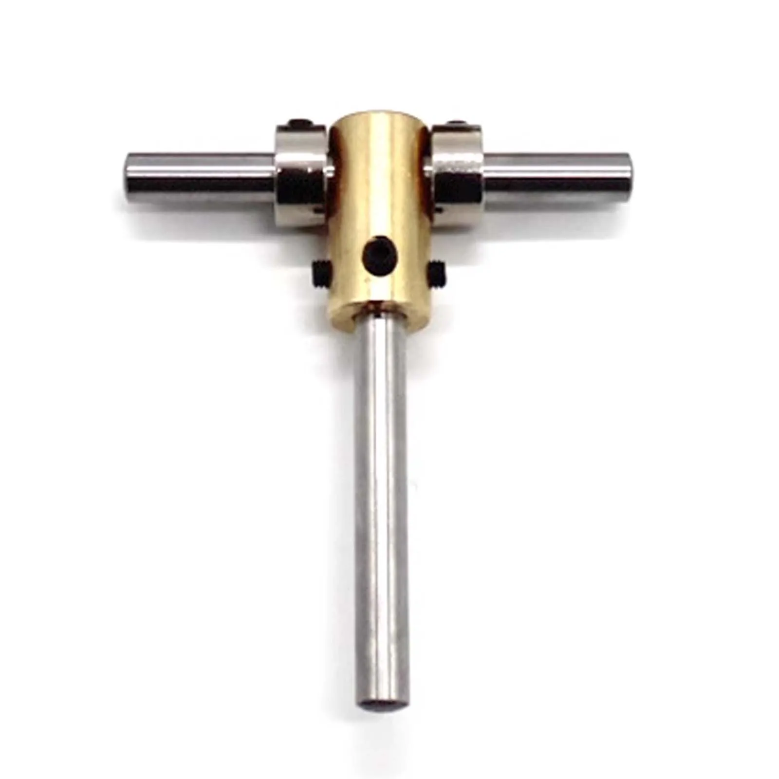 50/100mm High Hardness Steel Axle, T-shape Drive Modified Connector for DIY Model Toy Car Use