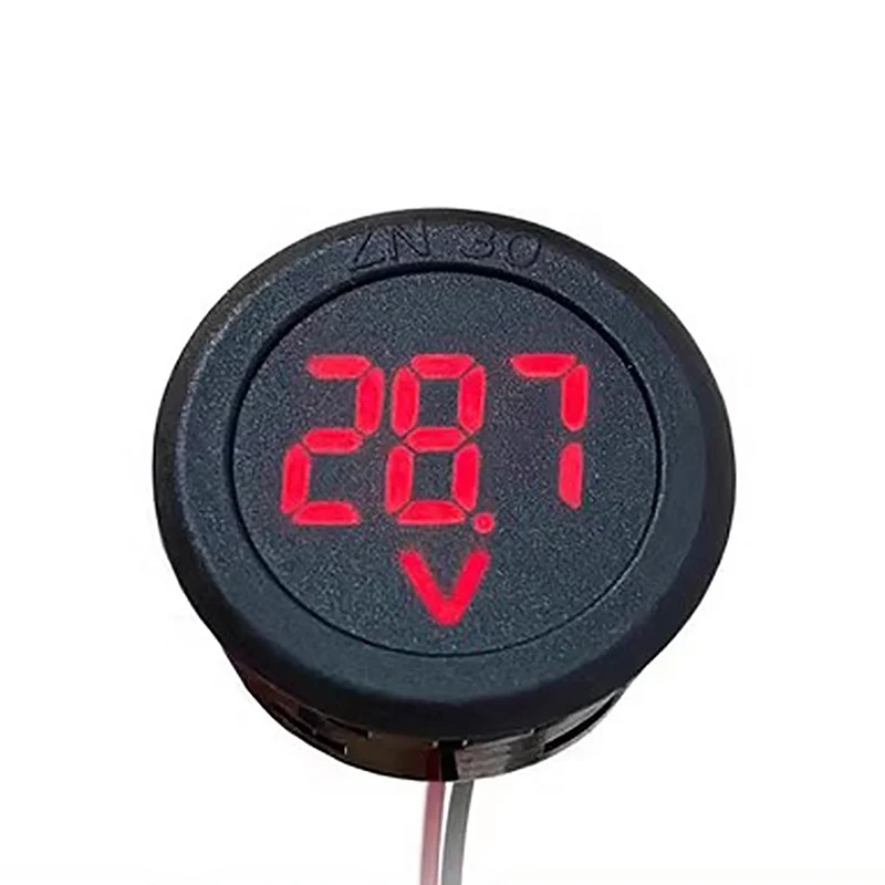 Digital Display Circular Two-wire Voltmeter DC Digital Voltmeter Head Display Protection Tools