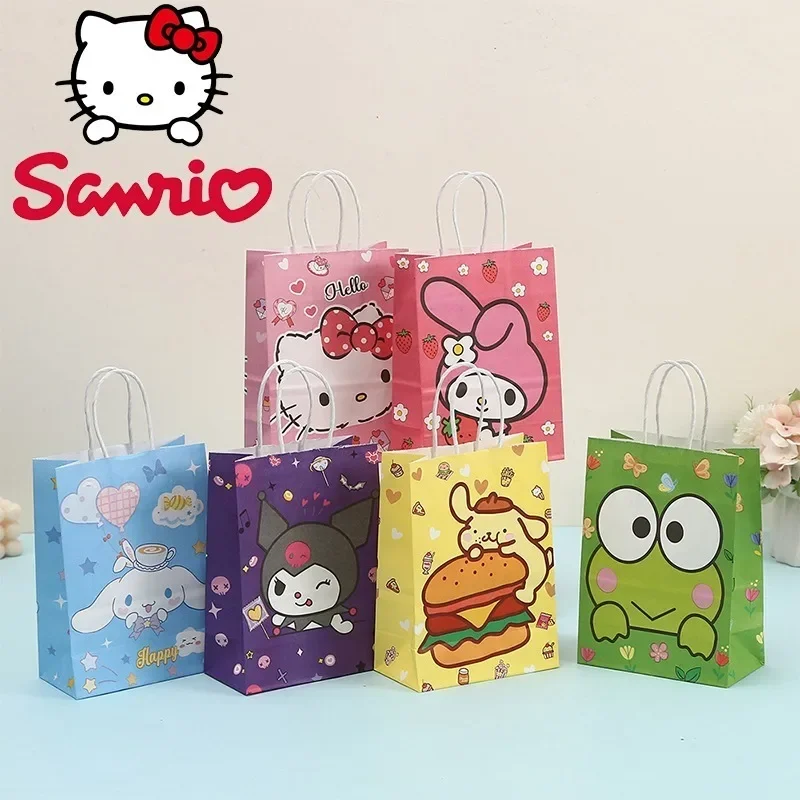 5pcs Sanrio Hello Kitty Anime Candy Paper Bag Gaomei Cake Baking Bag Paper Bag Children Birthday Party Gift Decoration Supplies