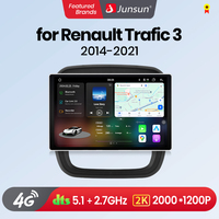Junsun V3 Plus 2K Wireless CarPlay Android Auto Car Intelligent Systems For Renault Trafic 3 2015 2016 2017 -2020 2021 Autoradio