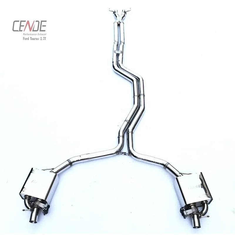 Premium OEM Custom Tip Ford Taurus F250 F150 Stainless Steel Titanium Catback Exhaust Valvetronic SS304 Pipe Racing Tuning Kit