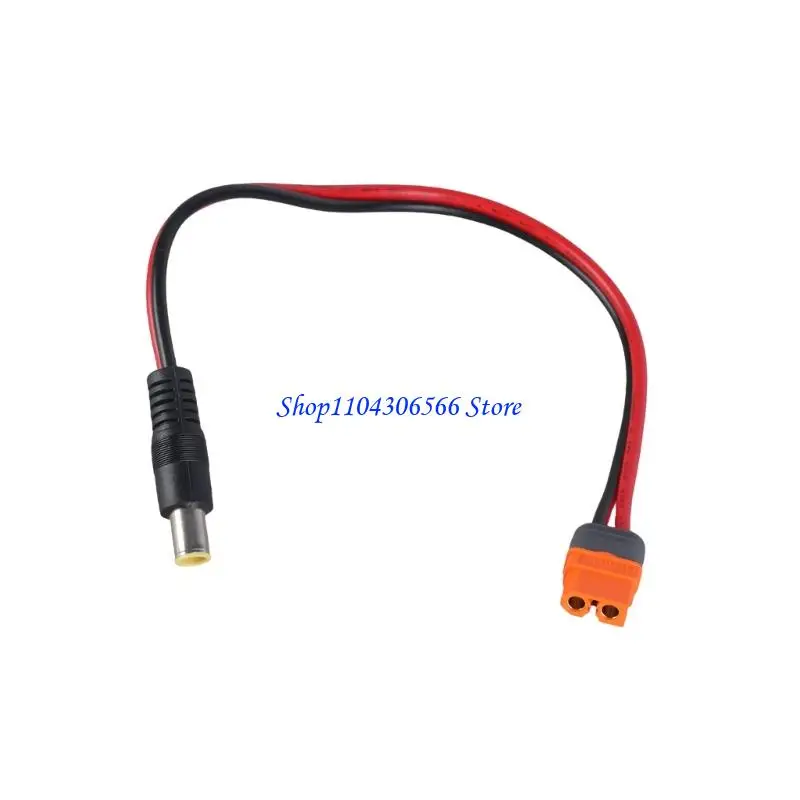 02DD 14AWG XT60I to DC7909 Power Connection Cable 1 Meter Wire Line for Mobile Energy Storage Units and Solar Gear Use