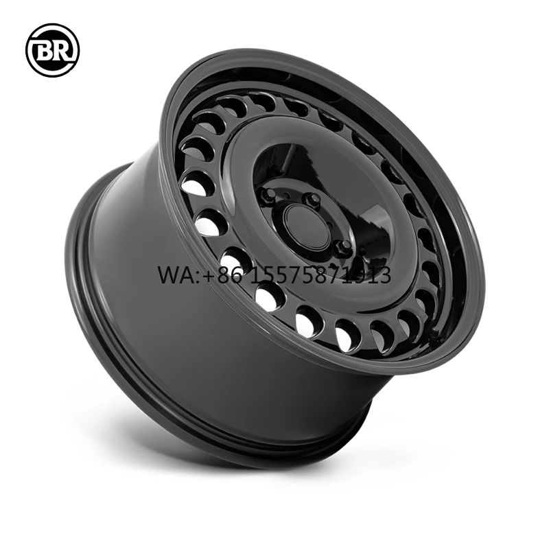 

Custom Bright Black Suspended Cover Finish 18-26 Inch Racing Car Wheels Deep Dish Forged 5*130 Rims with Polished Lip