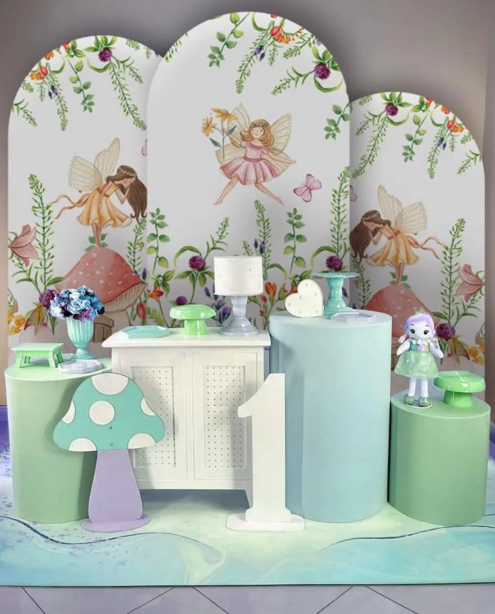 Мехофонд на заказ, двусторонний сказочный цветок, бабочка для девочек, день рождения, невеста, чехол для душа, арка Chiara, настенный фон, декор, фон