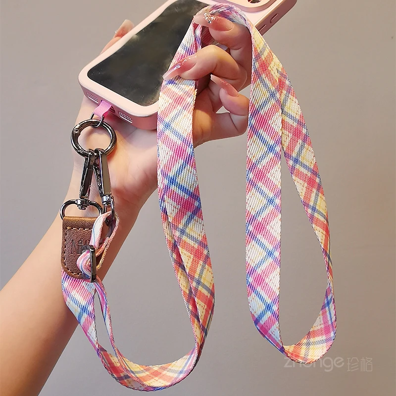 

New Crossbody Phone Strap - Wide Print Adjustable, Unisex Hiking Travel, Anti-Choke & Phone Case Compatible