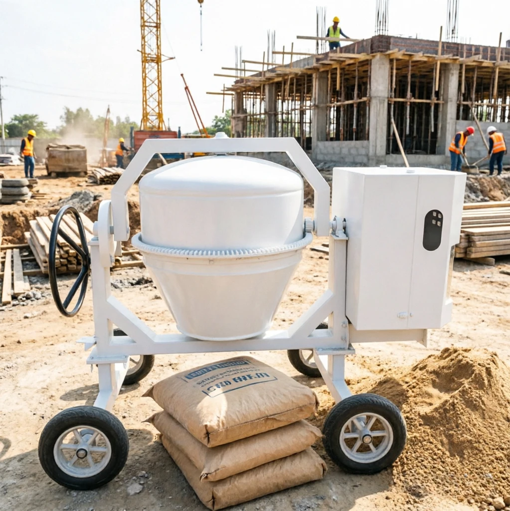 Trailer Type Concrete Mix Tank Reinforced Chassis Anti-shake Stable Rotation Rural Engineering Cement Mixing Drum For sale