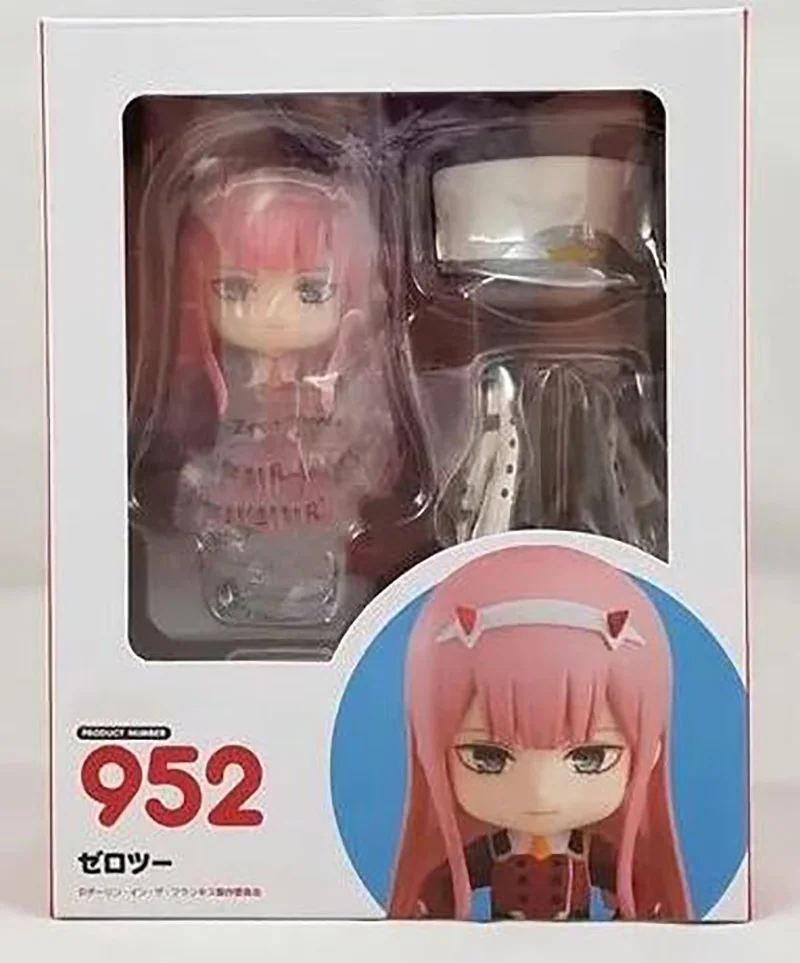 Anim Toy Q Version 952 Zero Two Figurine Code 02 Cute Darling in the FRANXX Action Figure Joint Movable Doll Christmas Gift