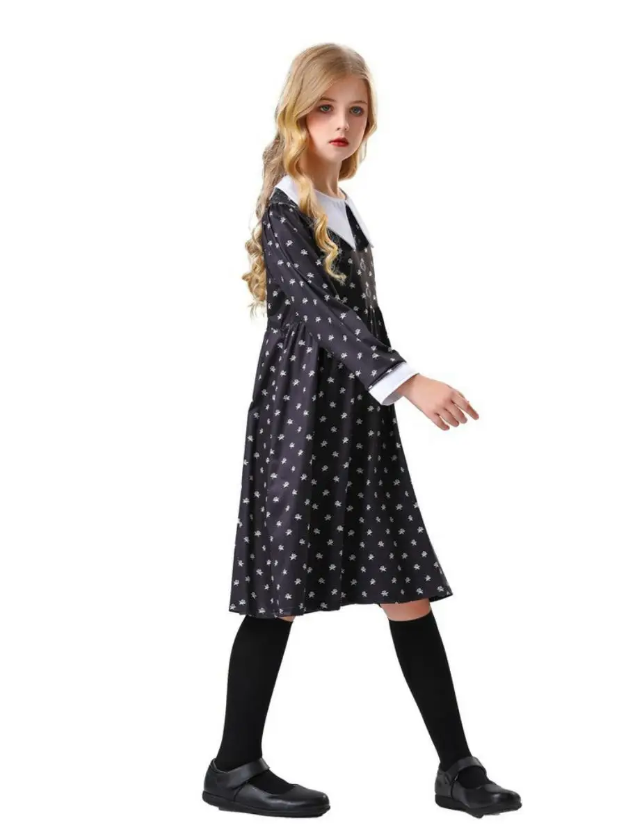 أزياء الهالوين الجديدة للأطفال آدم بار أداء المسرح طويل بلا دكتور فيم أزياء نسائية عرقية #3