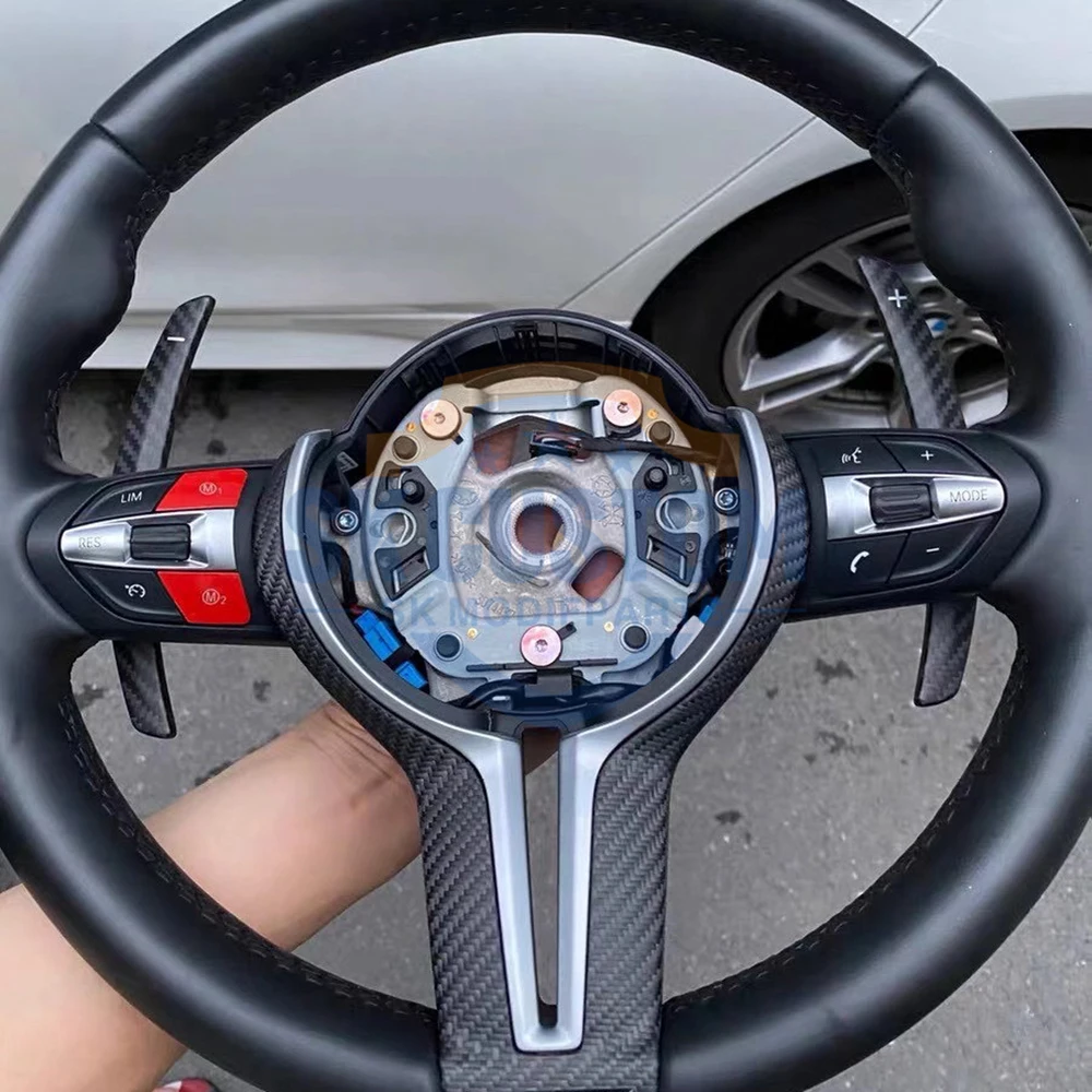 SK CUSTOM คาร์บอนไฟเบอร์พวงมาลัย Paddle Shifters สําหรับ BMW F36 F21 F22 F32 F30 F02 F80 F11 F06 F20 F23 F10 F12 F26 F15 M3 M4
