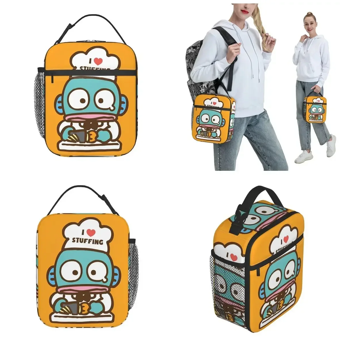 Hangyodon STUFFING Insulated Lunch bag High Capacity Meal Container Thermal Bag Tote Lunch Box College Outdoor Food Handbags