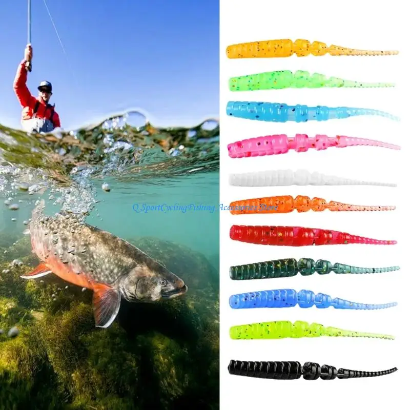 

35pack Artificial Fishing Soft Lures Tackle High Elasticities Floating Lures for Multiple Techniques
