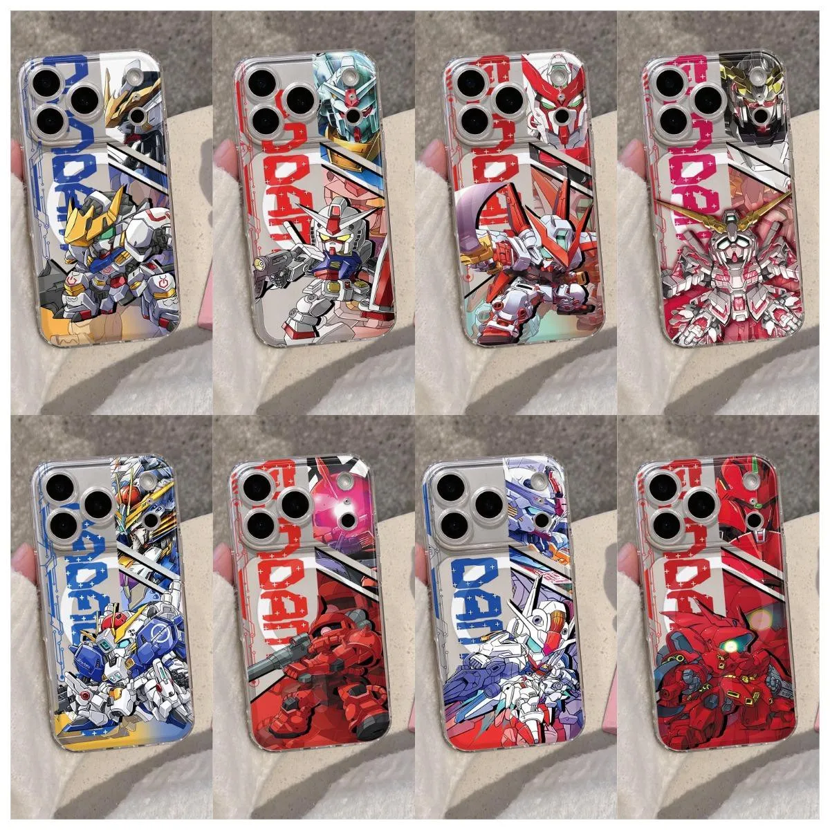 New Hot Cool Gundams Magnetic Phone Case for Samsung Galaxy S25 S24 S23 S22 S21 S20 FE Edge Plus Ultra 5G Soft Clear TPU Cover