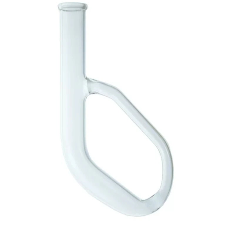 22mm Inner Diameter Borosilicate Glass Elliptical Shape Lab Melting Point Tube Dennis Tube