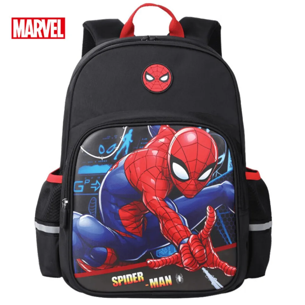 Disney-mochila antibacteriana transpirable para niños de la escuela primaria, mochila con patrón de superhéroes, ligera y de gran capacidad, de dibujos animados, 1-6