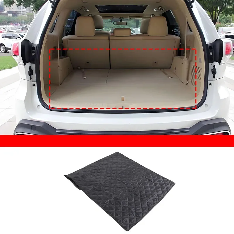 For Toyota Highlander 2016 Oxford Cloth Black Car Trunk Pet Seat Cover Pet Transport Pad Car Interior ProtectionAccessories