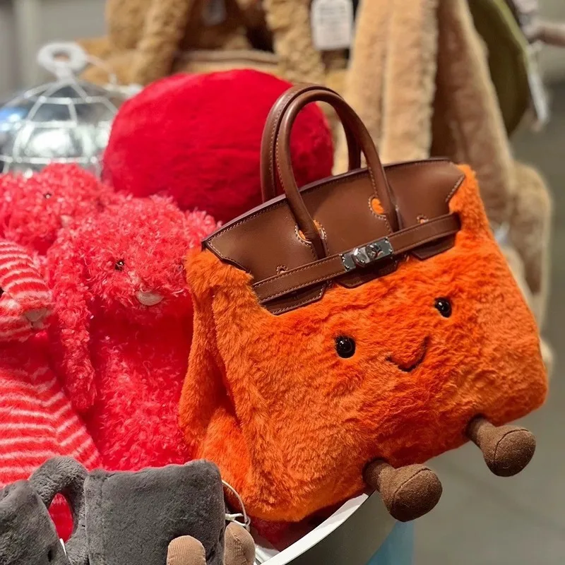 التصميم الأصلي لطيف أفخم دمية حقيبة البلاتين الصغيرة قزم حقيبة يد لعبة شغل الحيوان محشوة على ظهره للأطفال والكبار