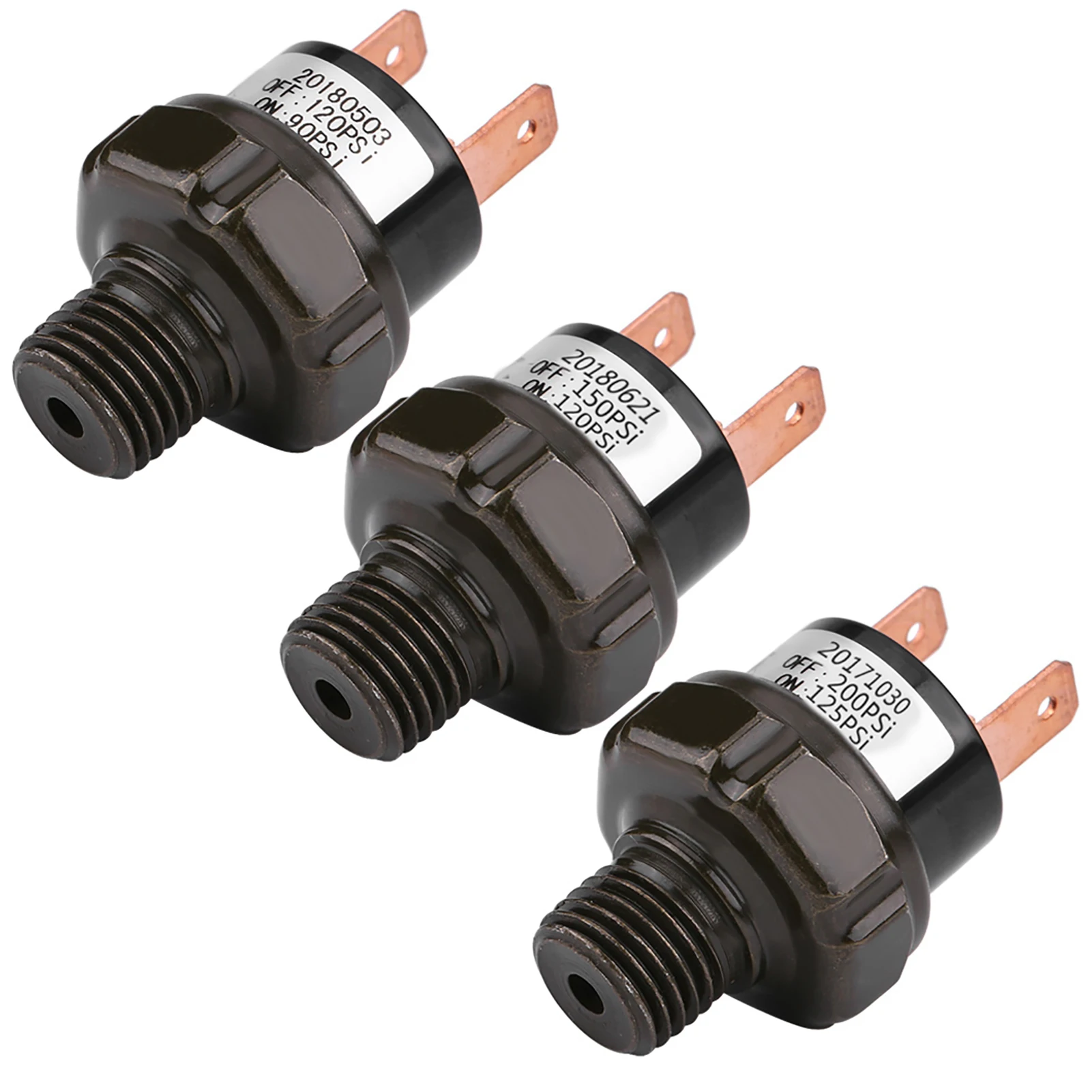 مفتاح ضاغط الهواء الأوتوماتيكي للسيارة العالمي 12 فولت، مفتاح التحكم في ضغط الهواء #2