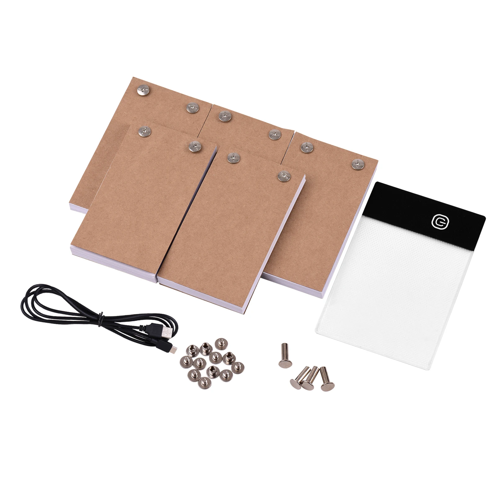 Flip Book Kit With Light Pad LEDLight Box 300 Sheets Drawing Paper Flipbook For Drawing Sketching Cartoon Creation ﻿ image 3