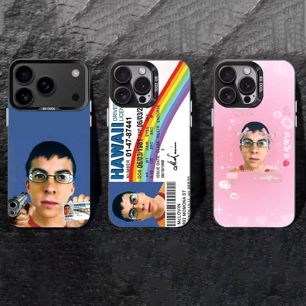 

M-Mclovin Movie S-Superbad Phone Case For iPhone 17,16,15,14,13,12,11 Plus,Pro Max,XS,Colored silver phone case