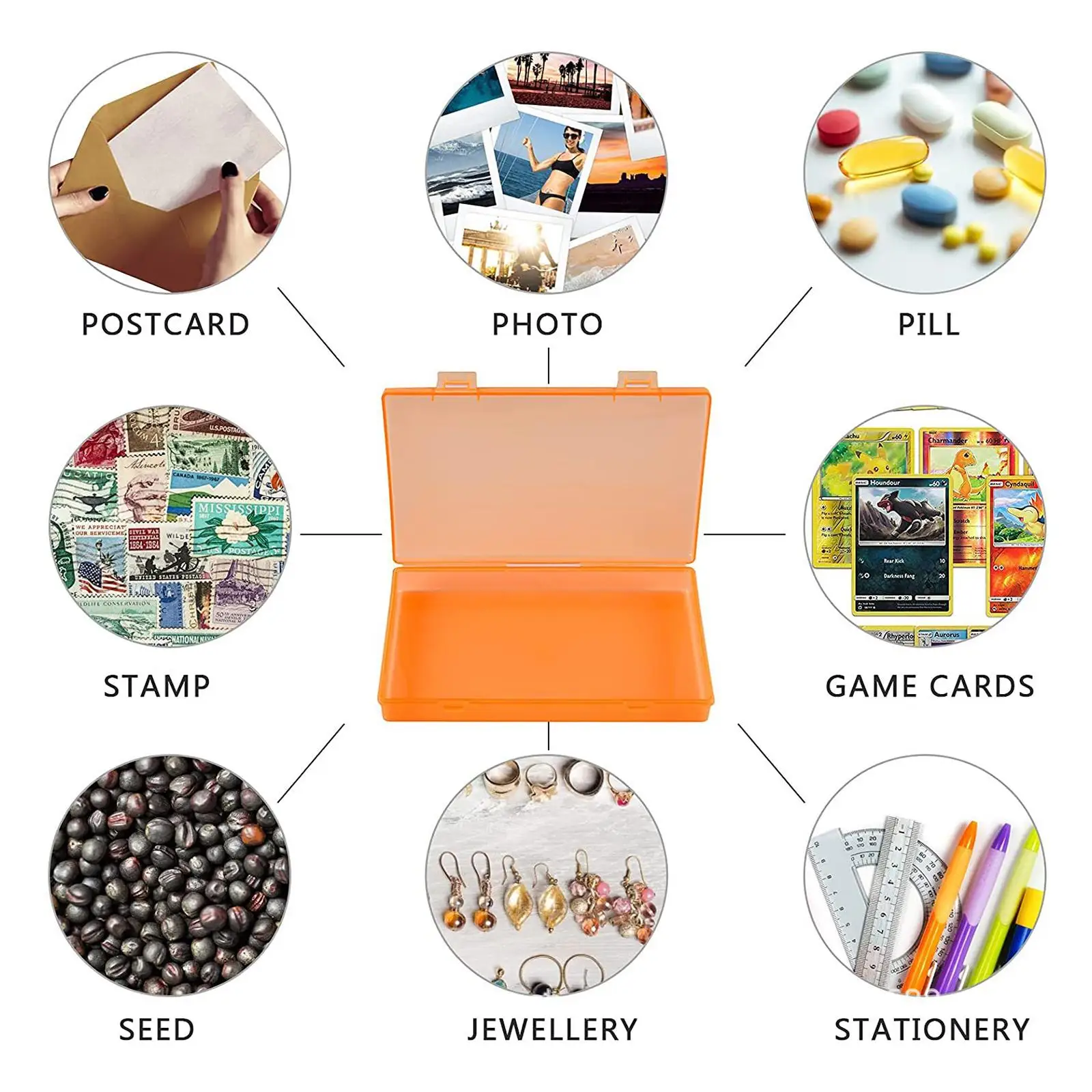 Photo Storage Box Keeper Handle Storage 5 Organizer 16 Quality x Colored Museum Sewing Storage Storage Box