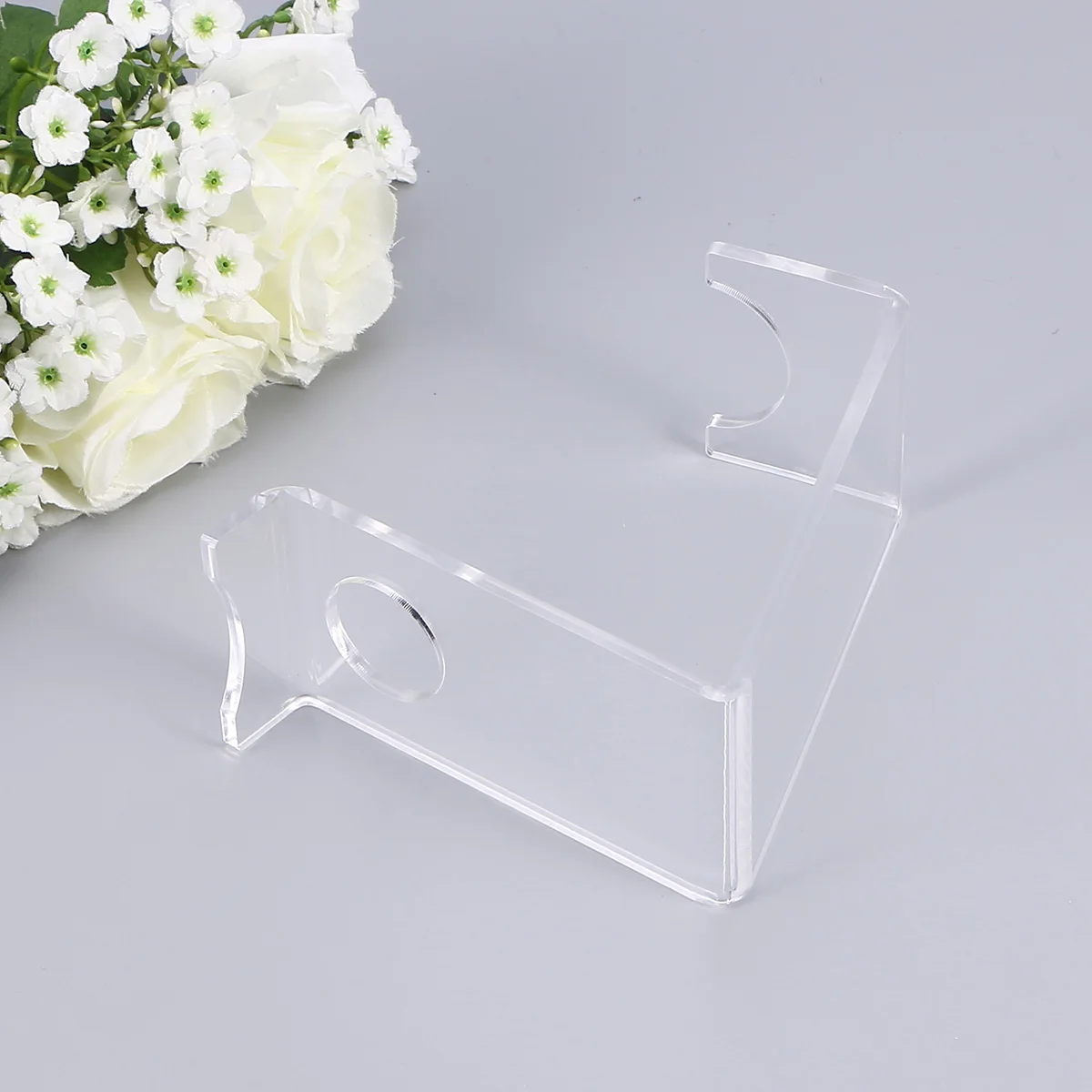 

Toothbrush Stand Display Rack Electric Holder Minimalism Creative Space-saving Acrylic Material Dry Storage Solution Bath Desk