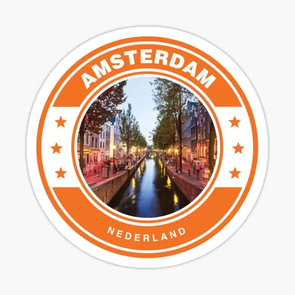 

Amsterdam Stickers Laptop Racing Motorcycle Camper Van Truck Car Helmet Bicycle Wall Decal Assecories