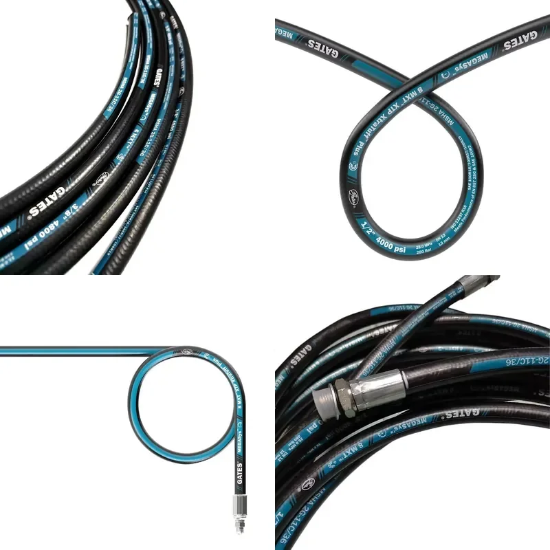 High pressure hydraulic hose with steel wire reinforcement 1