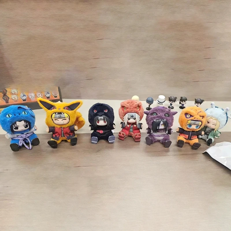 Caja ciega genuina de Naruto, segunda edición, Naruto Shippuden (Konoha), personaje Popular, serie Cute Beast Party, segunda ola