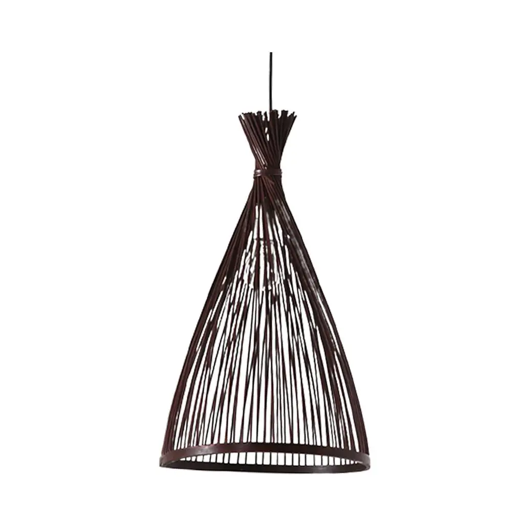 Woven Rattan Hanging Lamp Chandelier Ceiling Light Bamboo Pendant Shade for Bedroom Hallway Cafe Housewarming Gift Decor
