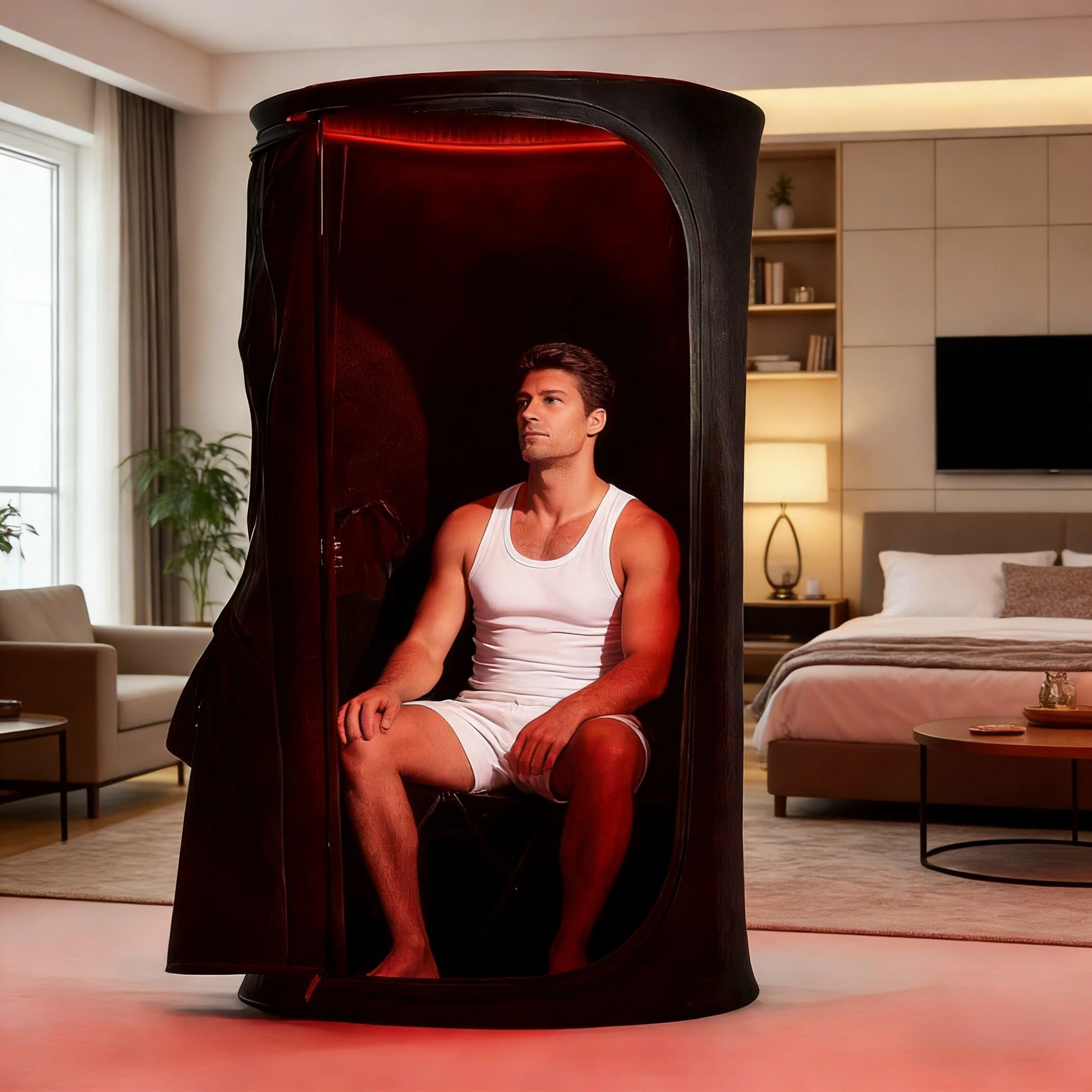 Eco‑Friendly Portable Dry Sauna Heater Modern Home Personal Hot Air Sauna Room Electric Heating For Body Detox Recovery