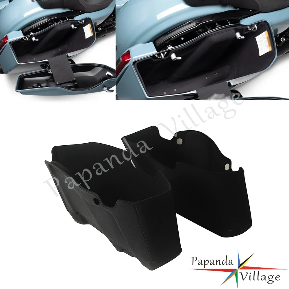 Motorcycle Accessories Compartment Liners Side Saddlebag Inner Iining Bags For Harley Touring CVO Road Glide FLTRX ST FLTRXSTSE