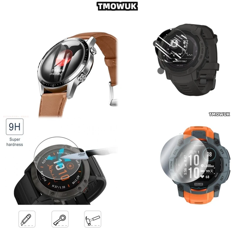 

For Garmin Instinct 2 2X 3 3E Crossover 40 45 50 Mm - 9H Hardness Protector - Shatterproof, Bubble-Free, Case-Compatible