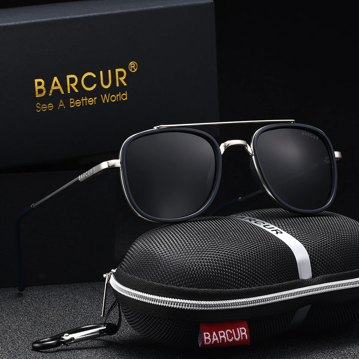 

BARCUR Изысканный темперамент, удобные солнцезащитные очки в стиле ретро, защита от ультрафиолета, снижение бликов, модные и универсальные