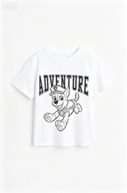 2026 Summer Men's and Women's Pure Cotton T-Shirts for Parents and Kids, Paw Patrol, Comfortable, Breathable, High-Quality, Ins