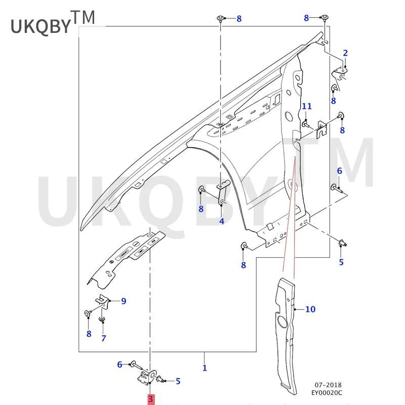 Suitable for Ja gu ar XE Bracket fixation Leaf plate bracket Bracket fixation Leaf plate bracket