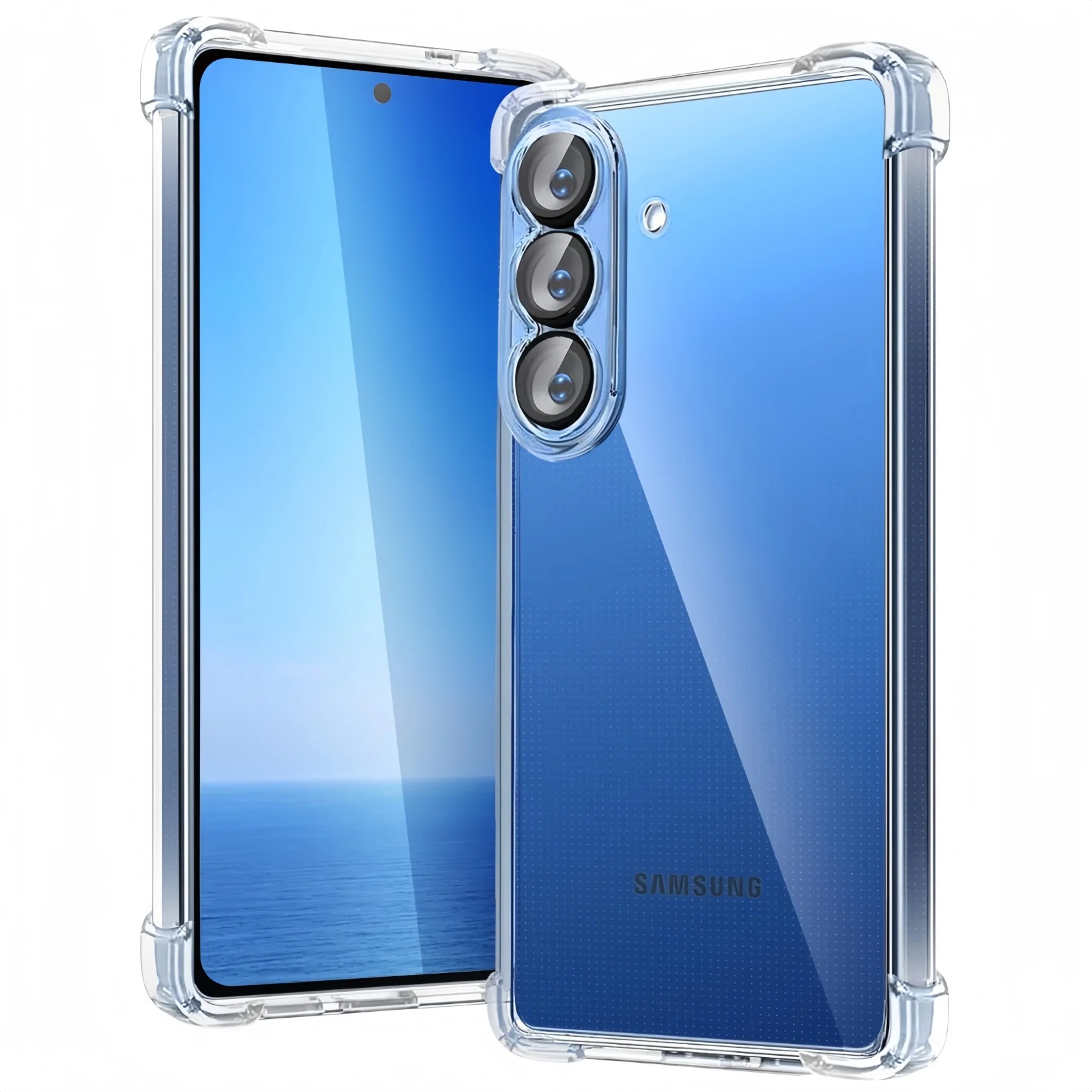 Transparent TPU Shockproof Phone Case for Samsung Galaxy A57/A37/A27/A17/A07/A56/A36/A16/A55/A35/A15