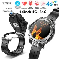 4G-RAM 64GB Smart Phone Watch in-built Headset GPS WiFi Positioning HR&BP ECG Healthy Monitor Music Video Player Smartwatch Y7