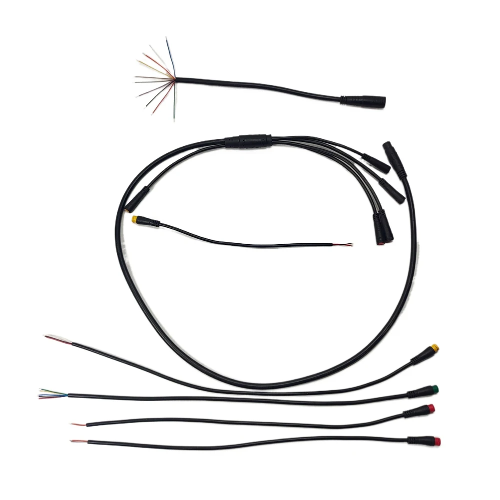 Waterproof Connector Cable for Ebike Electric Bicycle 1 to 5 Integration Line with Comprehensive Functionality
