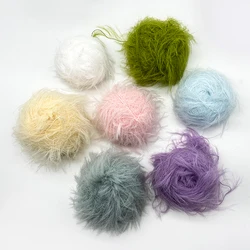 YOMDID 50g/pc Long Plush Yarn Faux Fur Thread Handcraft DIY Sweater Scarf Hat Glove Knitting Yarn Handmade Decor Crochet Yarn