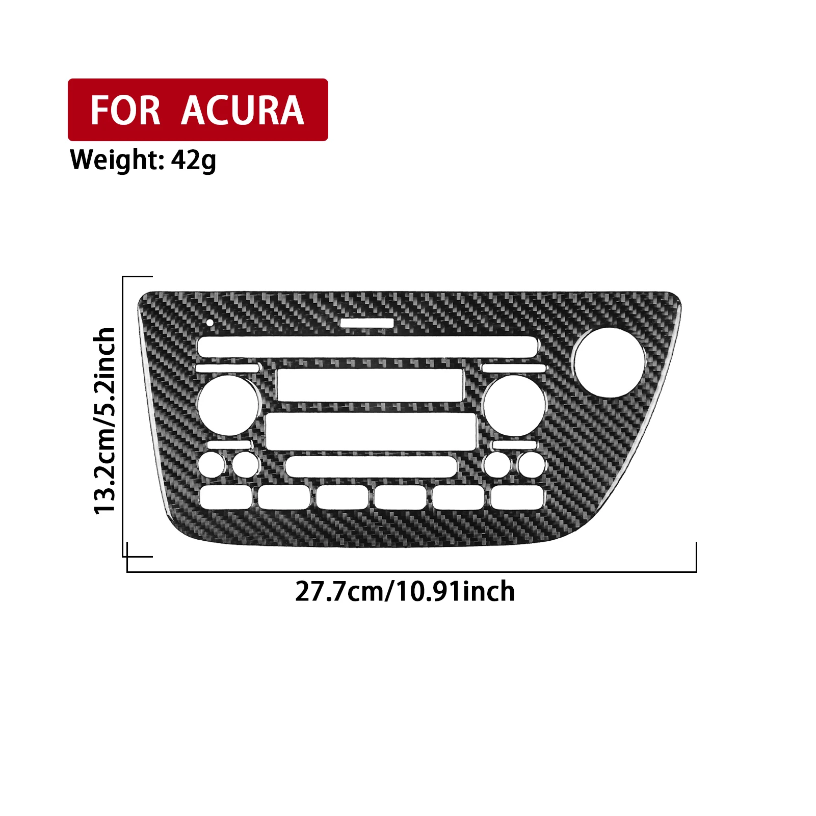 Picture 3: For Acura RSX 2002-2006 Carbon Fiber Central radio CD control Panel Trim Cover Car Accessories Interior Decorative Stickers