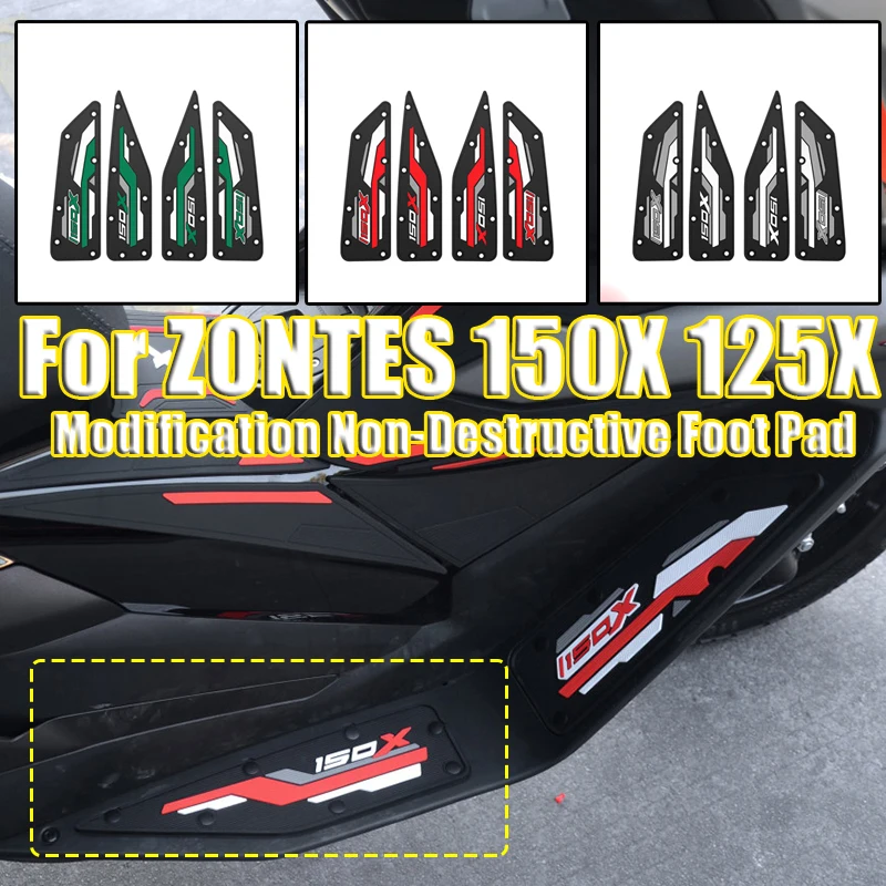 

Motorcycle Modification Non-Destructive Foot Pad Special Foot Pad Rubber Non-slip Accessories For ZONTES 150X 125X 150 125 X
