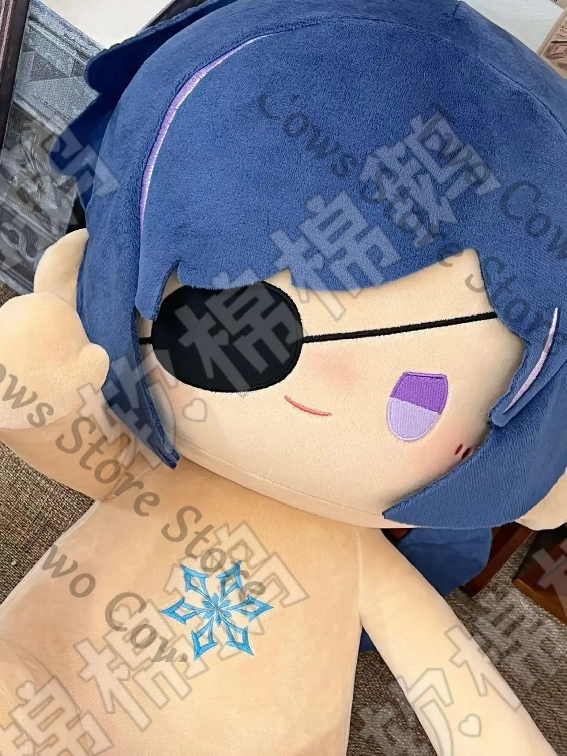 

Game Genshin Impact colleagues Kaeya attribute 40cm Naked Cotton Doll cute plush doll figure High Quality Birthday gift