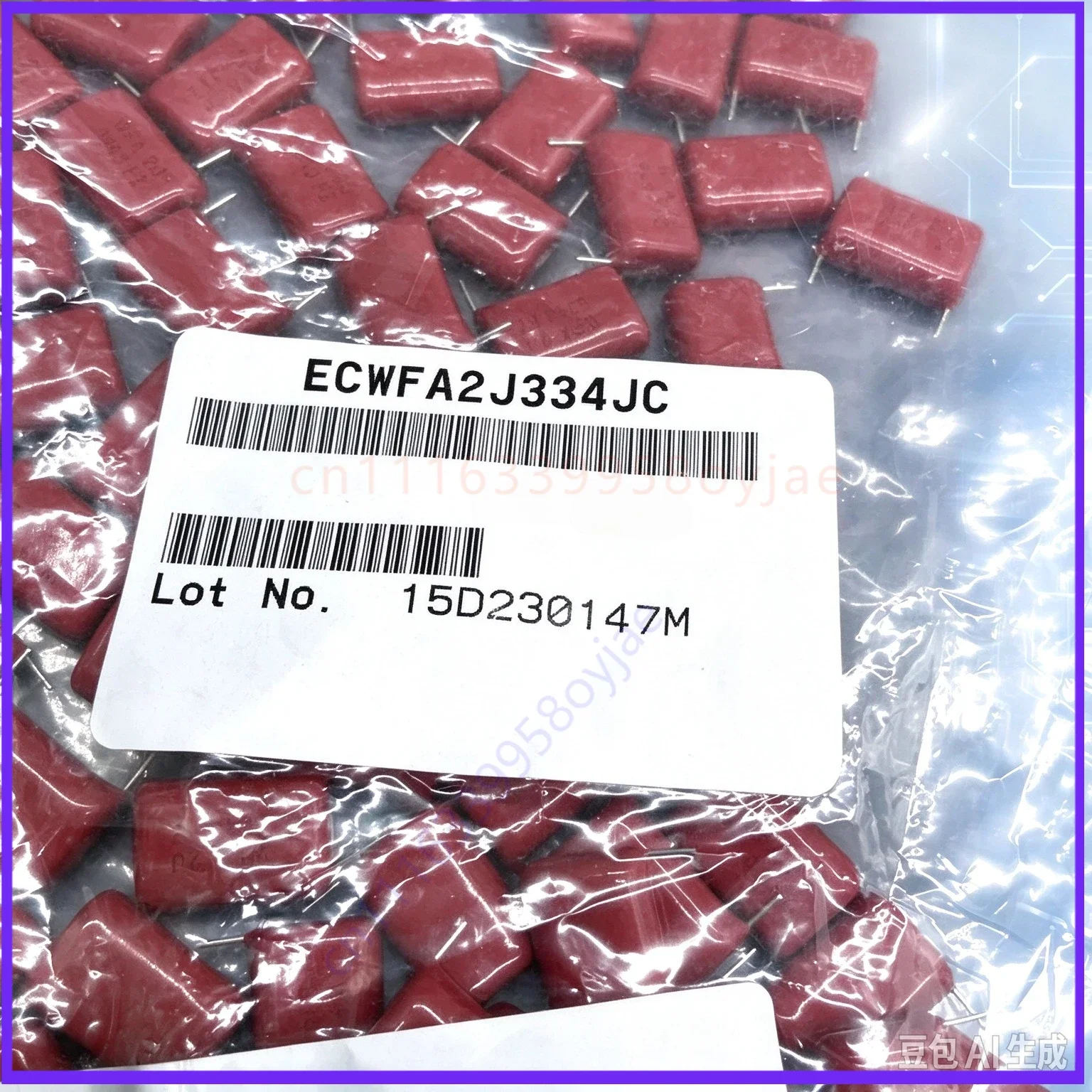 Metallized  WFA CBB 334 330nf 0.33uf 630v 2J High Frequency Film Capacitor for Panasonic  100pcs