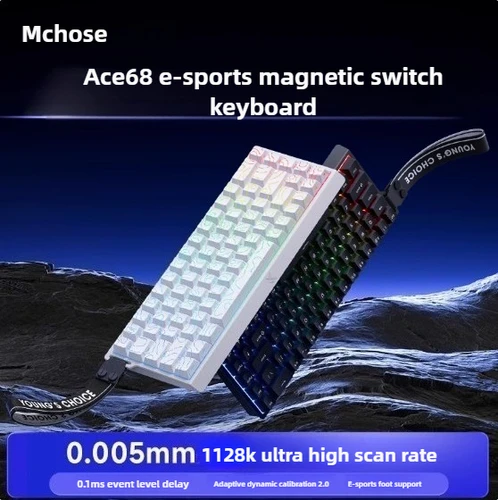 Imagen 1 del producto Mchose Ace 60 Pro 8K interruptor magnético Teclado mecánico TTC magnético bajo retardo E-Sports teclado para juegos RGB PC Gamer hombre gorras