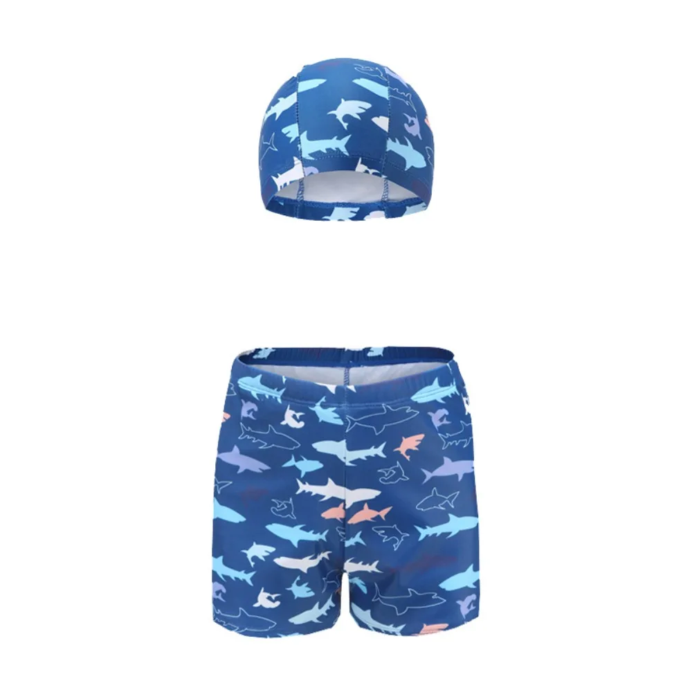 Children Movement Outfit Euro Boys Swimming Trunks Car Portable Kids Swimwear Cartoon Shark Childrens Swimsuit Boys