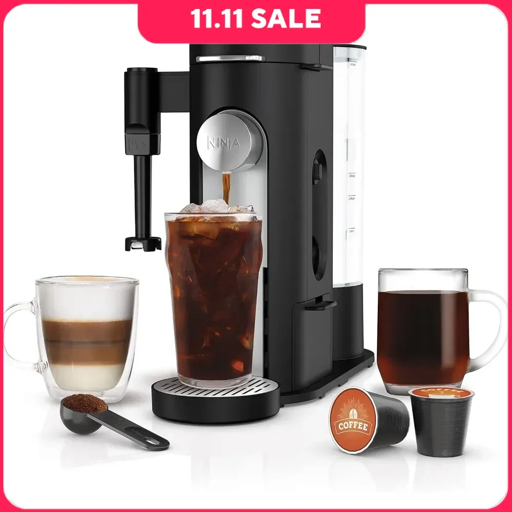 Specialty Single-Serve Coffee Maker, K-Cup Pod Compatible, Built-In Milk Frother, Coffee Maker